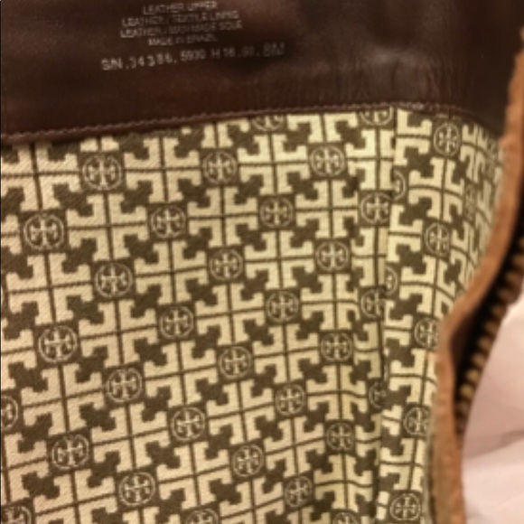 Tory Burch Cognac Brown Rider Boots Size 8M - Picture 6 of 10